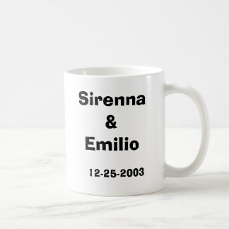 Wedding 2003, Sirenna&Emilio, 12-25-2003 Coffee Mug