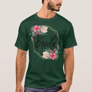 Wedding 2022 Bride Flowers Engagement i said yes T-Shirt