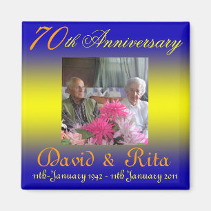Wedding 70th Anniversary magnet