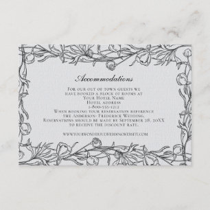 Wedding Accommodations QR code Wedding Website E Enclosure Card