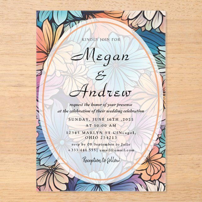 WEDDING Acrylic Invitations (Front)