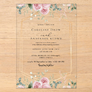 WEDDING Acrylic Invitations