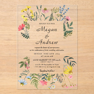 WEDDING Acrylic Invitations