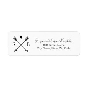 Wedding Address Label Return Address Label