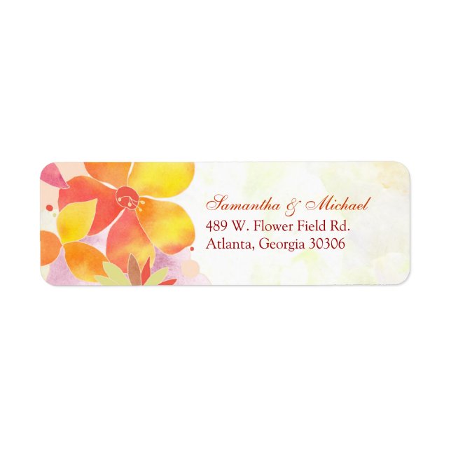 Wedding Address Label Return Address Label (Front)