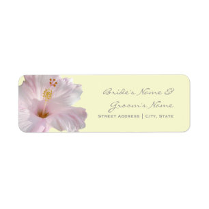 Wedding Address Label - Tropical Beach Destination Return Address Label