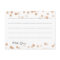 Wedding Advice Card Copper Foil Glitter Lights
