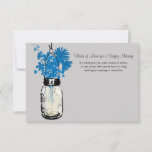 Wedding Advice Card - Mason Jar<br><div class="desc">Give each of your guests this Wedding Advice Card so they can write down any tips for a happy marriage. You will love reading them over the years. Perfect for a country style wedding or maybe you just love Mason Jars! Old vintage Mason Jar hanging on a hook with country...</div>