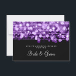 Wedding Advice Card Party Sparkles Purple<br><div class="desc">Elegant bridal shower / wedding shower " Wedding Advice Card " for the bride and groom with glamourous Party Sparkles Purple and custom text. Impress your family and friends with this stylish and modern design. Fully customisable! Easy to use and easy to personalise. Order Today!</div>