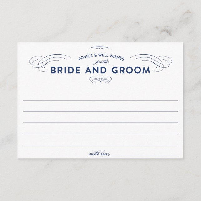 Wedding Advice Cards (Front)