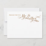 Wedding Advice for the Mr and Mrs gold font<br><div class="desc">Wedding Advice for the Mr and Mrs gold font</div>