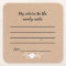 Wedding Advice Paper Coaster