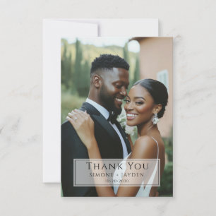 Wedding African American Photo Thank You
