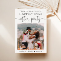 Wedding After Party Photo Reception Save the Date