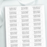 Wedding and Event 30 Guest Address Labels<br><div class="desc">Customisable Wedding Guest Address Labels - 30 per sheet. Just add your guests names and addresses to these labels for your event and wedding invitations & invitation envelopes.</div>