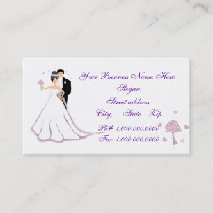 Wedding and Tux Business Card
