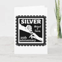 Wedding anniversary 25 years silver