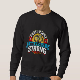 Wedding Anniversary 66 Years Matching Power Couple Sweatshirt