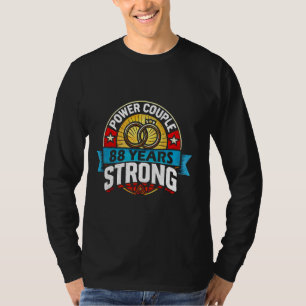 Wedding Anniversary 88 Years Matching Power Couple T-Shirt