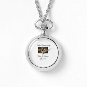 Wedding Anniversary add name year image text coule Watch
