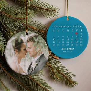 Wedding Anniversary And Wedding Photo Back Ornament