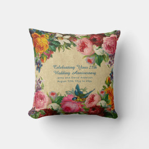 Wedding Anniversary ANY - Vintage Personalised Cushion