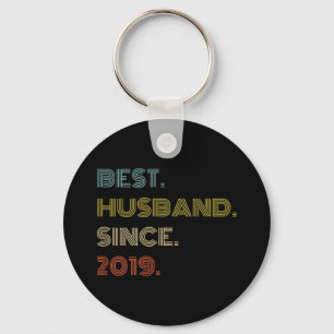 Wedding Anniversary Best Husband Since 2019 Key Ring