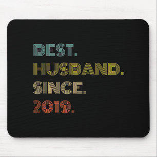 Wedding Anniversary Best Husband Since 2019 Mouse Pad