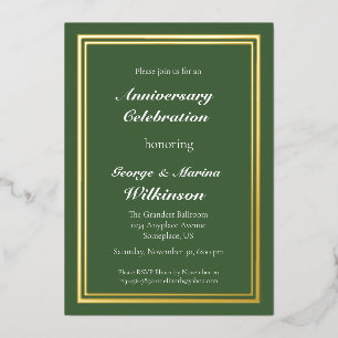 Wedding Anniversary Celebration 50th green