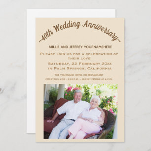 Wedding Anniversary Celebration Photo Card