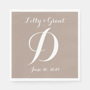 Wedding/anniversary cocktail napkins