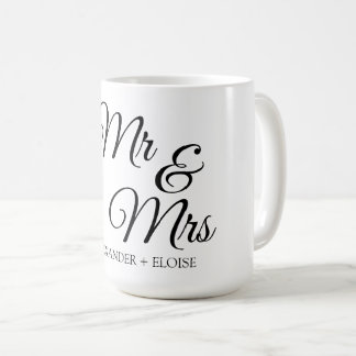 Wedding anniversary couples gift coffee mug