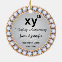 Wedding Anniversary diamond Custom years & names