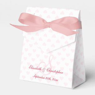 Wedding Anniversary Elegant Monogram Personalised Favour Box