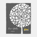 Wedding Anniversary Fleece Blanket personalised