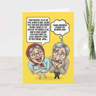 Wedding Anniversary For Older Couple Humor Holiday Card