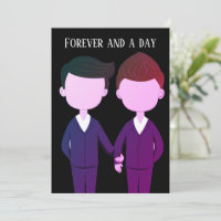 Wedding Anniversary Gay Men Couple Romantic Quote