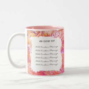 Wedding Anniversary Gift Custom Text– Personalised Two-Tone Coffee Mug