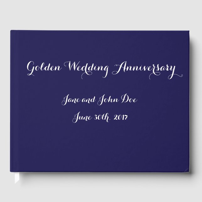 Wedding Anniversary Guest Book (Front)
