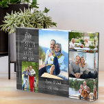 Wedding Anniversary Happy Ever After Multi Photo Acrylic Award<br><div class="desc">Wedding Anniversary photo block which you can personalise for any years and 5 of your favourite pictures. The wording reads "# years in to our happy ever after" and the template is set up ready for you to add the anniversary year, your name and date established. The design has a...</div>