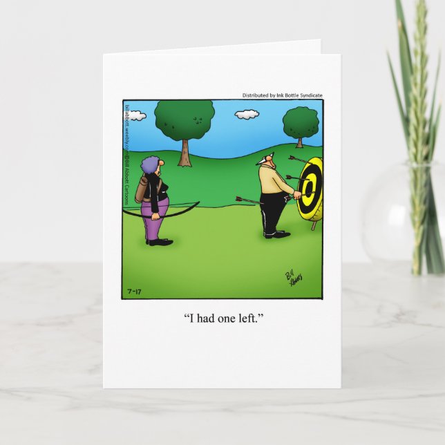 Wedding Anniversary Humour Card For Fun Couple (Front)