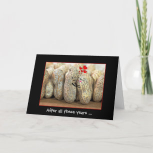 Wedding Anniversary Humour with Peanuts Hugging Card