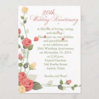 Wedding Anniversary Invitation