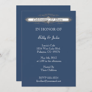 Wedding Anniversary Invitation