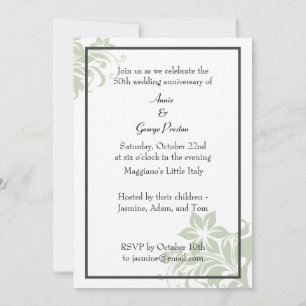 Wedding Anniversary Invitation