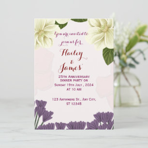 Wedding Anniversary Invitation