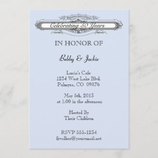 Wedding Anniversary Invitation