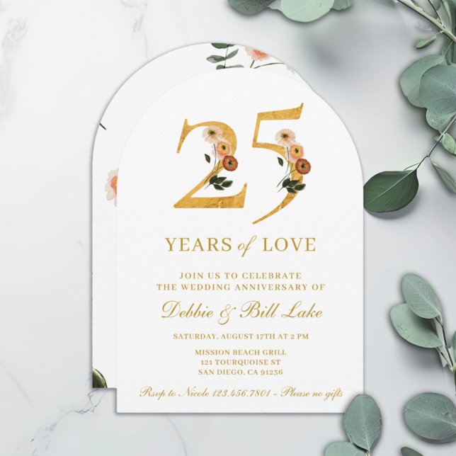 Wedding Anniversary Invitation 25 Years of Love (Creator Uploaded)