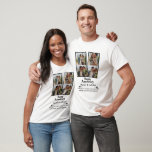 Wedding Anniversary Love 4 Photo Collage Couple T-Shirt<br><div class="desc">Anniversary Love 4 Photo Collage Personalized Couple Photo Celebrate years of love with this romantic 4 photo anniversary collage. Add your favorite pictures and personalize the number of years married to create a heartfelt keepsake. Perfect for anniversary gifts, couple celebrations, or Valentine’s Day. Click “Edit Design” to replace photos and...</div>