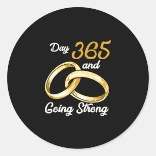 Wedding - Anniversary Married - Vacation Classic Round Sticker